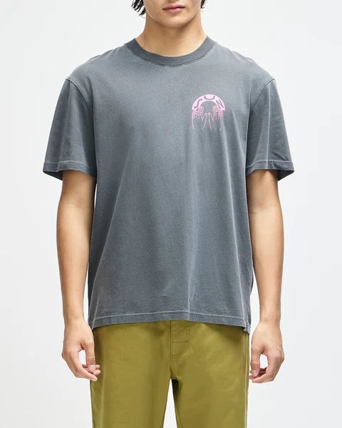 Deus Ex Machina Catchin Rays Tee - Anthracite Grey
