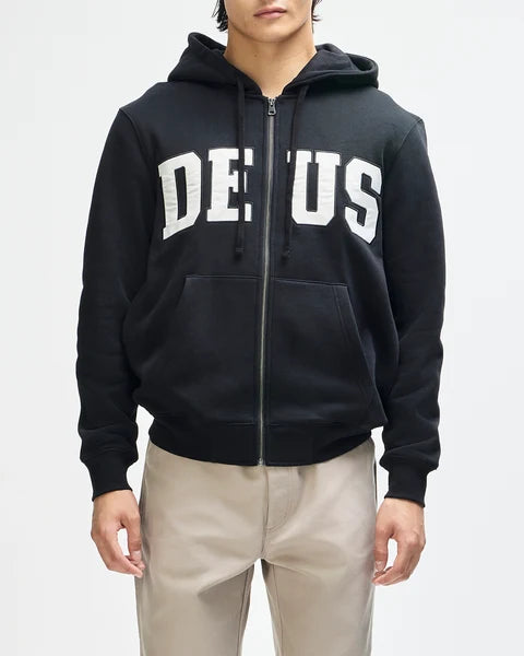 Deus Ex Machina Victory Lap Zip Hoodie - Black