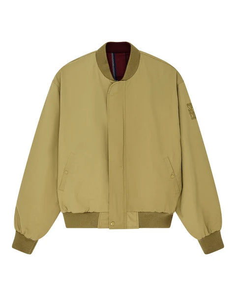Deus Ex Machina Pendula Reversible Jacket - Willow Green/Blanket Red