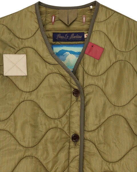 Deus Ex Machina First Flower Liner jacket - Olive Green