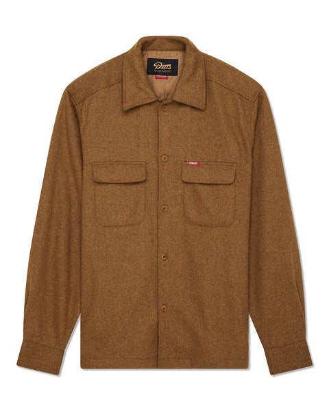Deus ex Machina Clayton Wool L/S Shirt - Bronze Brown