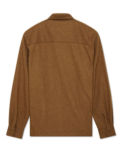 Deus ex Machina Clayton Wool L/S Shirt - Bronze Brown