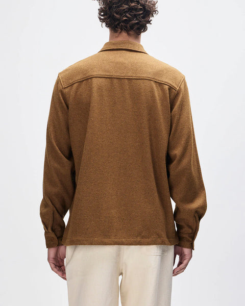 Deus ex Machina Clayton Wool L/S Shirt - Bronze Brown