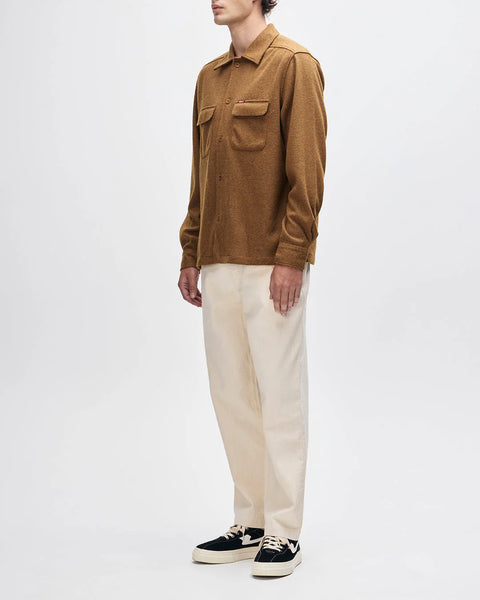 Deus ex Machina Clayton Wool L/S Shirt - Bronze Brown