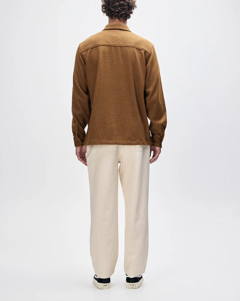Deus ex Machina Clayton Wool L/S Shirt - Bronze Brown