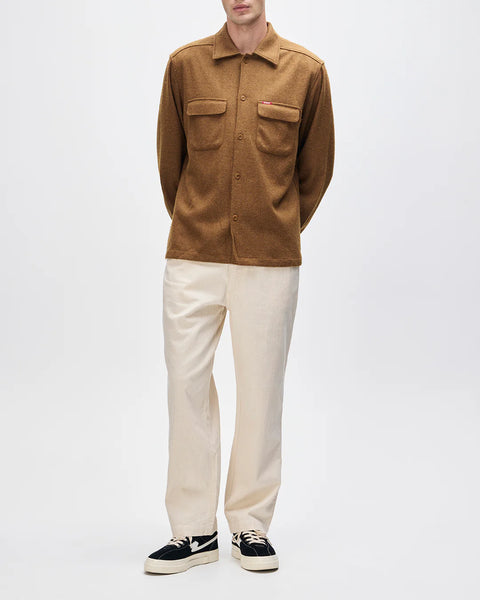 Deus ex Machina Clayton Wool L/S Shirt - Bronze Brown
