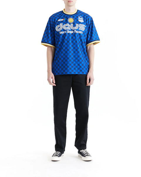 Deus Ex Machina Showroom Moto Jersey Tee - Lapis Blue