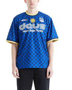 Deus Ex Machina Showroom Moto Jersey Tee - Lapis Blue