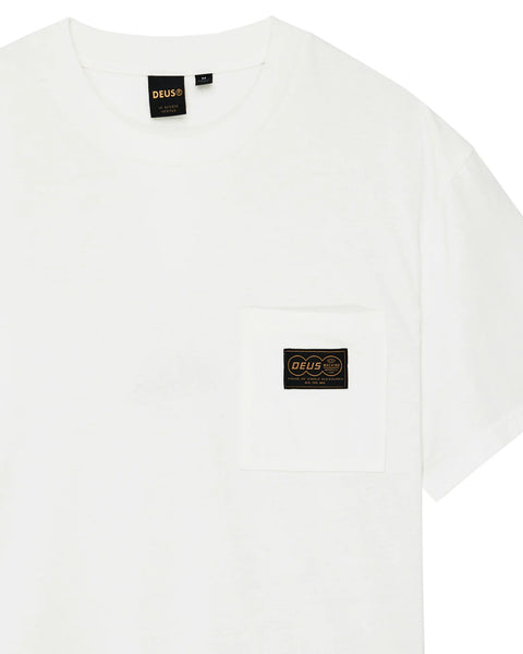 Deus Ex Machina Terrace Pocket Tee - Vintage White