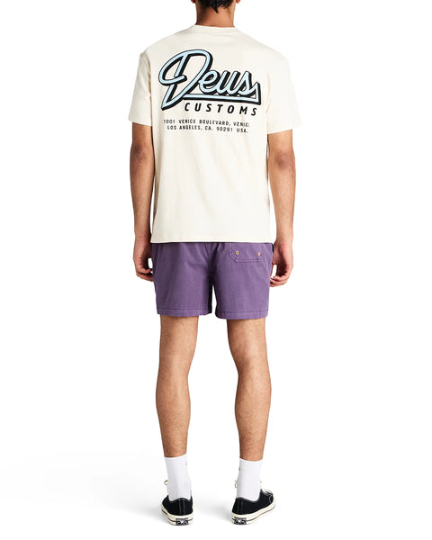 Deus Ex Machina Sandbar GD Swim Shorts - Navy/Cosmos