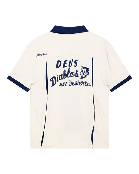 Deus Ex Machina Diablo Bowling Shirt - Dirty White
