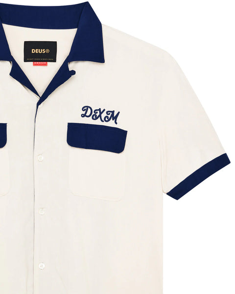 Deus Ex Machina Diablo Bowling Shirt - Dirty White