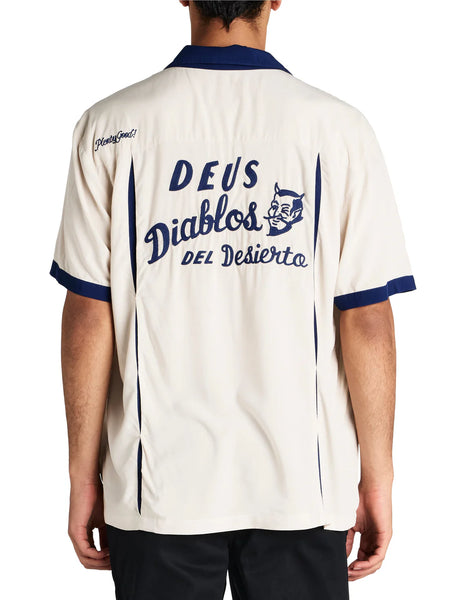 Deus Ex Machina Diablo Bowling Shirt - Dirty White