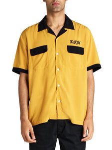 Deus Ex Machina Diablo Bowling Shirt - Golden Yellow