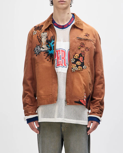 Deus ex Machina Collective Improv Jacket - Caramel Cafe (Brown)
