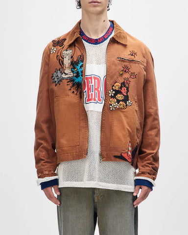Deus ex Machina Collective Improv Jacket - Caramel Cafe (Brown)