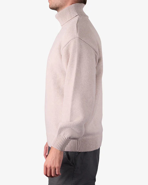 Merino Turtle Neck - Warm Taupe