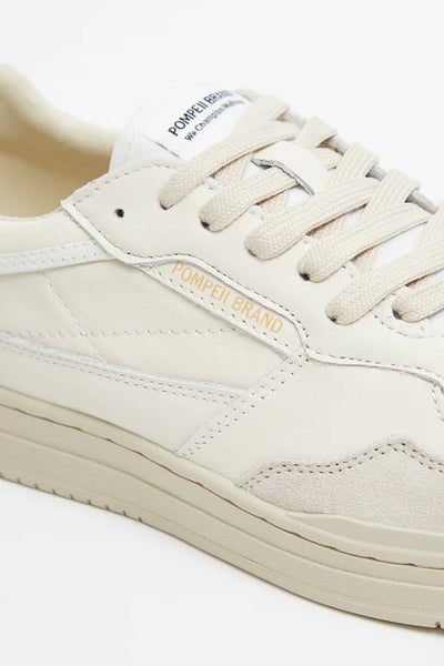 Pompeii Elan Leather Sneakers - Ecru Jasper
