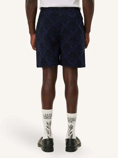 Les Deux Lesley Flower AOP Shorts - Dark Navy