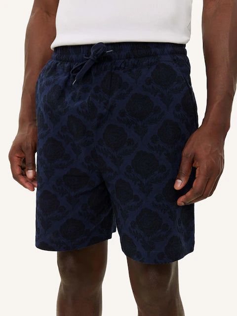 Les Deux Lesley Flower AOP Shorts - Dark Navy