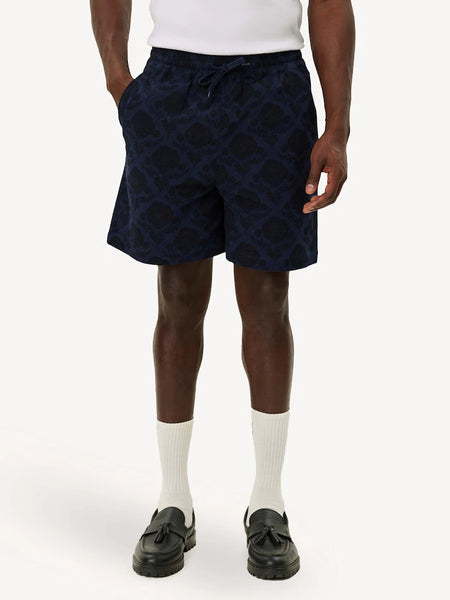 Les Deux Lesley Flower AOP Shorts - Dark Navy