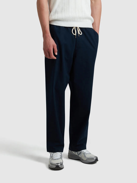Farah Greenport Drawstring Loose Trousers - True Navy