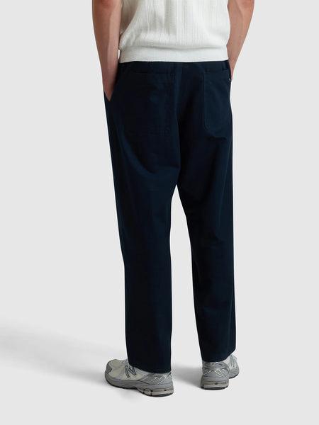 Farah Greenport Drawstring Loose Trousers - True Navy