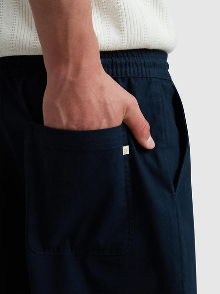 Farah Greenport Drawstring Loose Trousers - True Navy