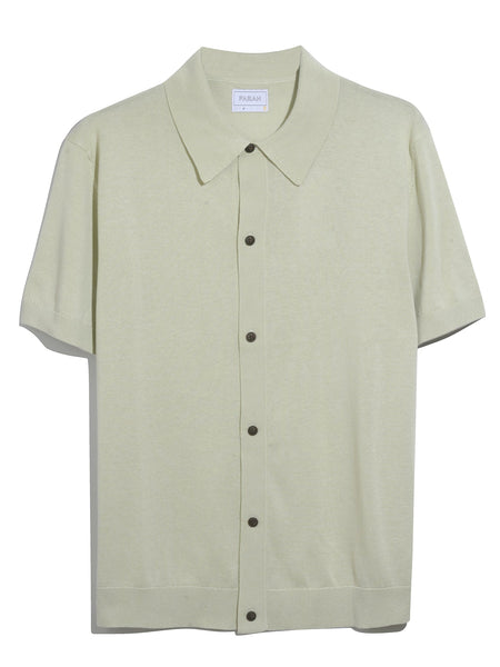 Farah Poplar Knitted Polo - Soft Green