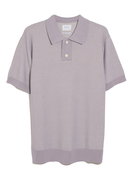 Farah Birch Knitted Polo - Dusky Lavender