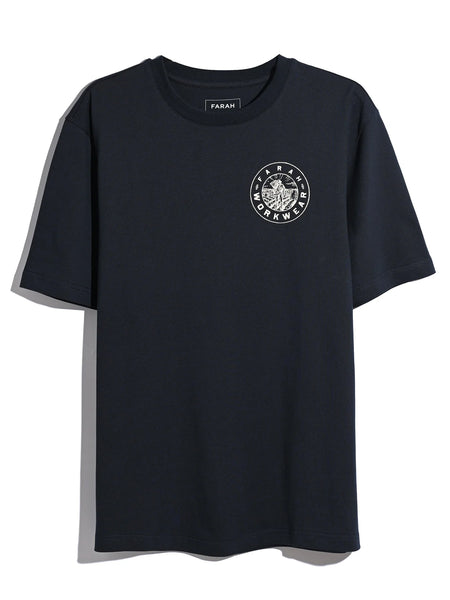 Farah Haise Graphic Tee - True Navy