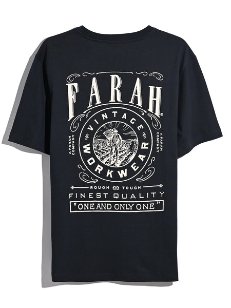 Farah Haise Graphic Tee - True Navy