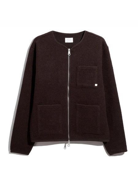 Farah Tucker Full Zip Sweatshirt - Dark Brown