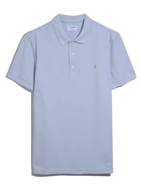 Farah Blanes S/S Polo - Blue Nickle
