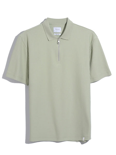 Farah Dobson Zip Polo - Green Shade