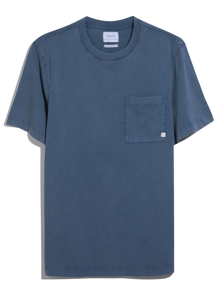 Farah Stacy Pocket Tee  - Aegean Blue