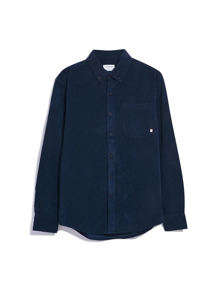 Farah Spencer Cord Shirt - True Navy