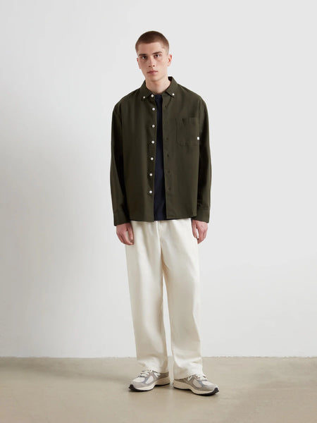 Farah Brewer Box Shirt - Evergreen