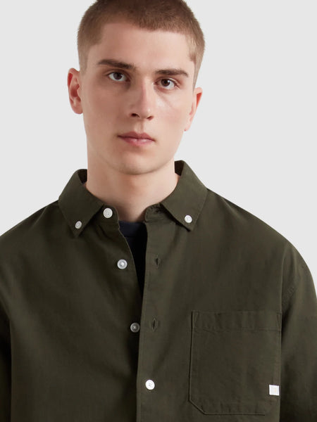 Farah Brewer Box Shirt - Evergreen
