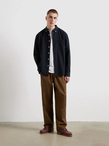 Farah Brewer Box Shirt - True Navy