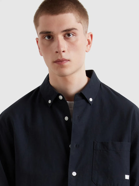Farah Brewer Box Shirt - True Navy