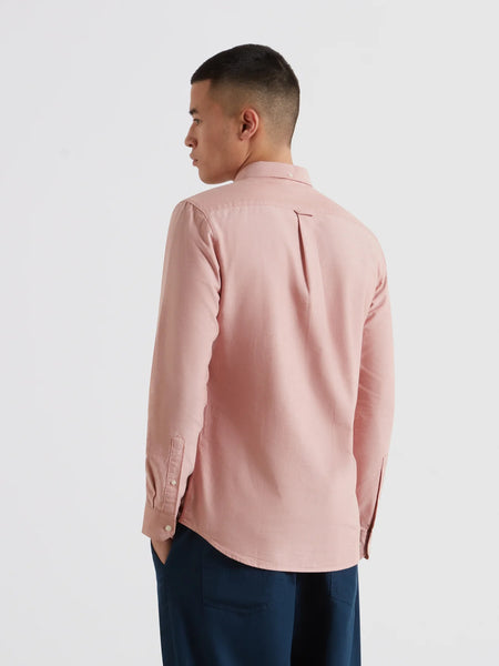 Farah Brewer Slim Fit L/S Shirt - Coral Reef