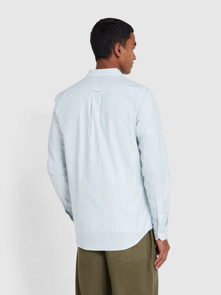 Farah Brewer Stripe Shirt - Green Meadow