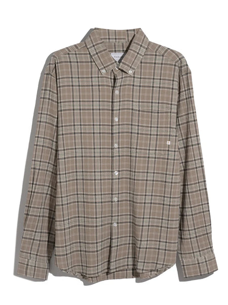 Farah Sands Check L/S Shirt - Ashen Taupe
