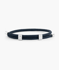 Little Lewis DBL Bracelet - Navy/Silver
