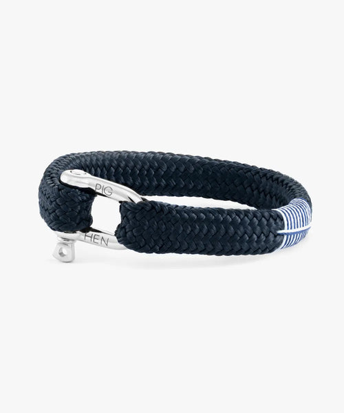 Pig & Hen Gorgeous George Bracelet - Navy/Silver
