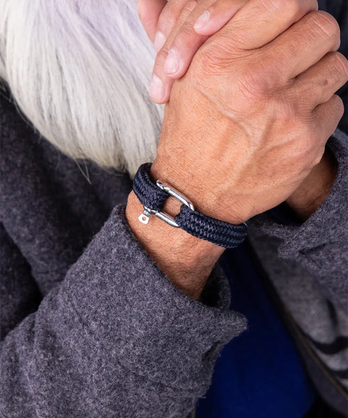 Pig & Hen Gorgeous George Bracelet - Navy/Silver