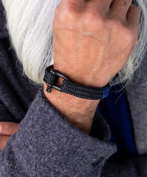 Pig & Hen Gorgeous George Bracelet - Black/Black