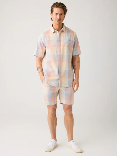 Knowledge Cotton Apparel Seersucker Check Shorts - Multi