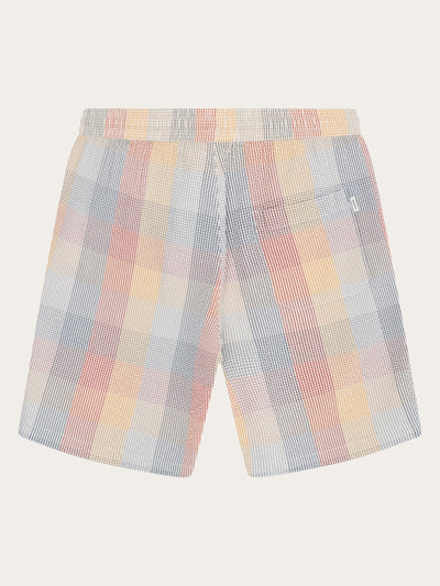 Knowledge Cotton Apparel Seersucker Check Shorts - Multi